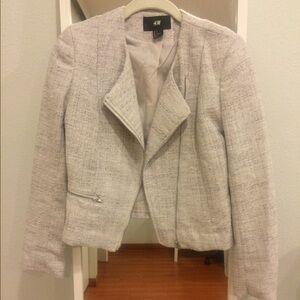 H&M metallic tweed jacket